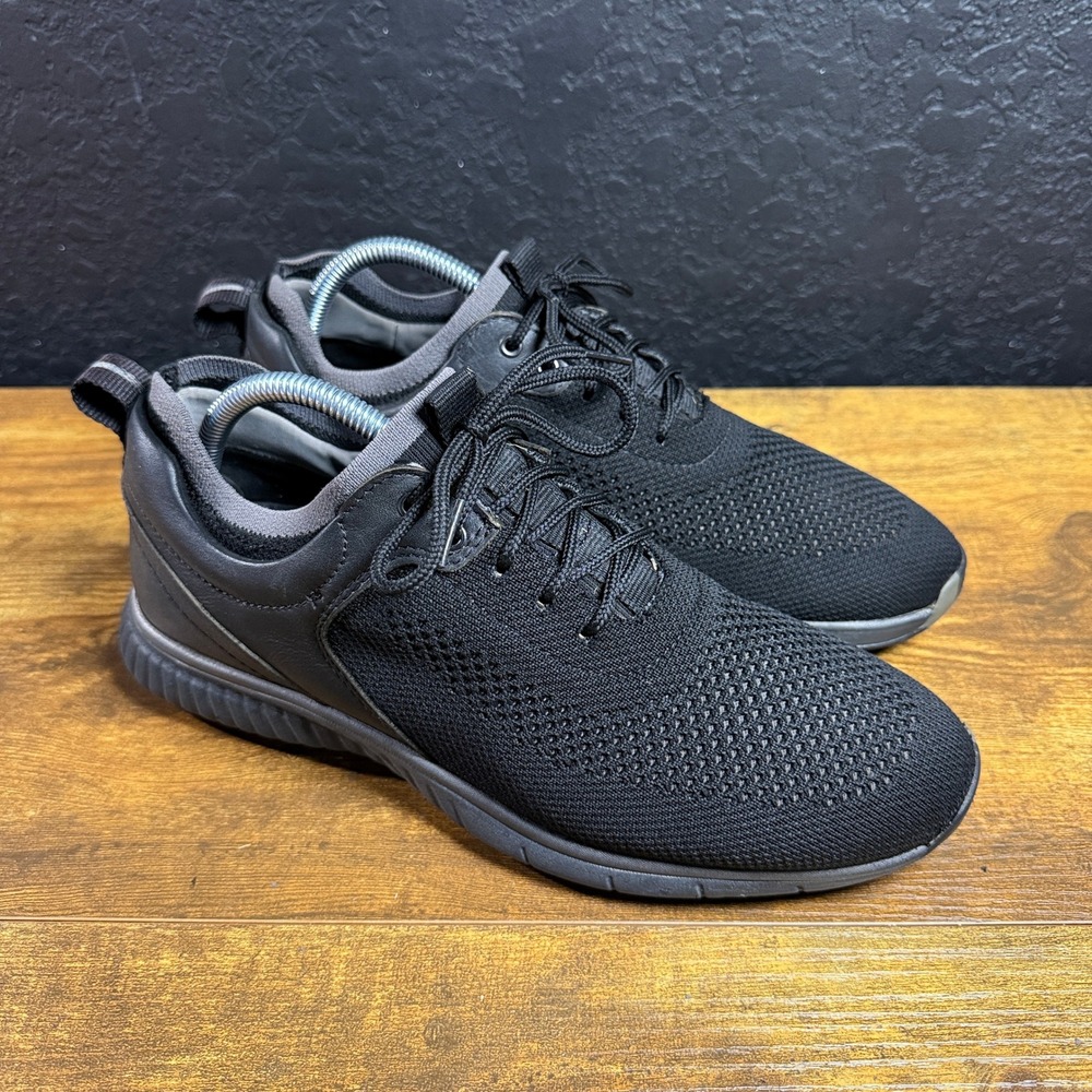 Johnston & Murphy XC4 H2-Luxe 59-3861 Black Knit Waterproof Golf Shoes Mens 8.5